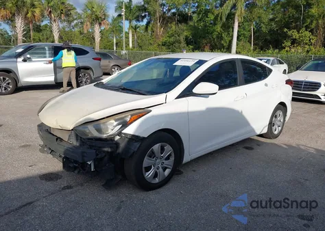 2016 Hyundai Elantra Se from USA, damaged, VIN 5NPDH4AE6GH727927